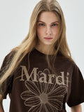 MARDI TSHIRT FLOWERMARDI_BROWN TAUPE