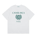 Casablanca Paris Laurel Wreath Logo T-Shirt - White