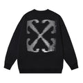 Off-White Black Motion Blur Arrow Crewneck Sweatshirt