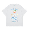 Casablanca Sport Hand & Orange Graphic T-Shirt - White