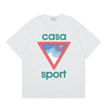 Casablanca Sport Red Triangle Horizon T-Shirt - White