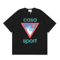 Casablanca Sport Red Triangle Horizon T-Shirt - Black