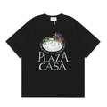 Casablanca Plaza Casa Floral Fountain T-Shirt - Black