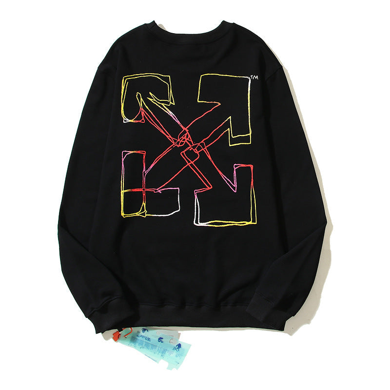 Off-White Black Gradient Outline Arrow Crewneck Sweatshirt