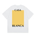 Casablanca Minimalist Block Back Graphic T-Shirt - White