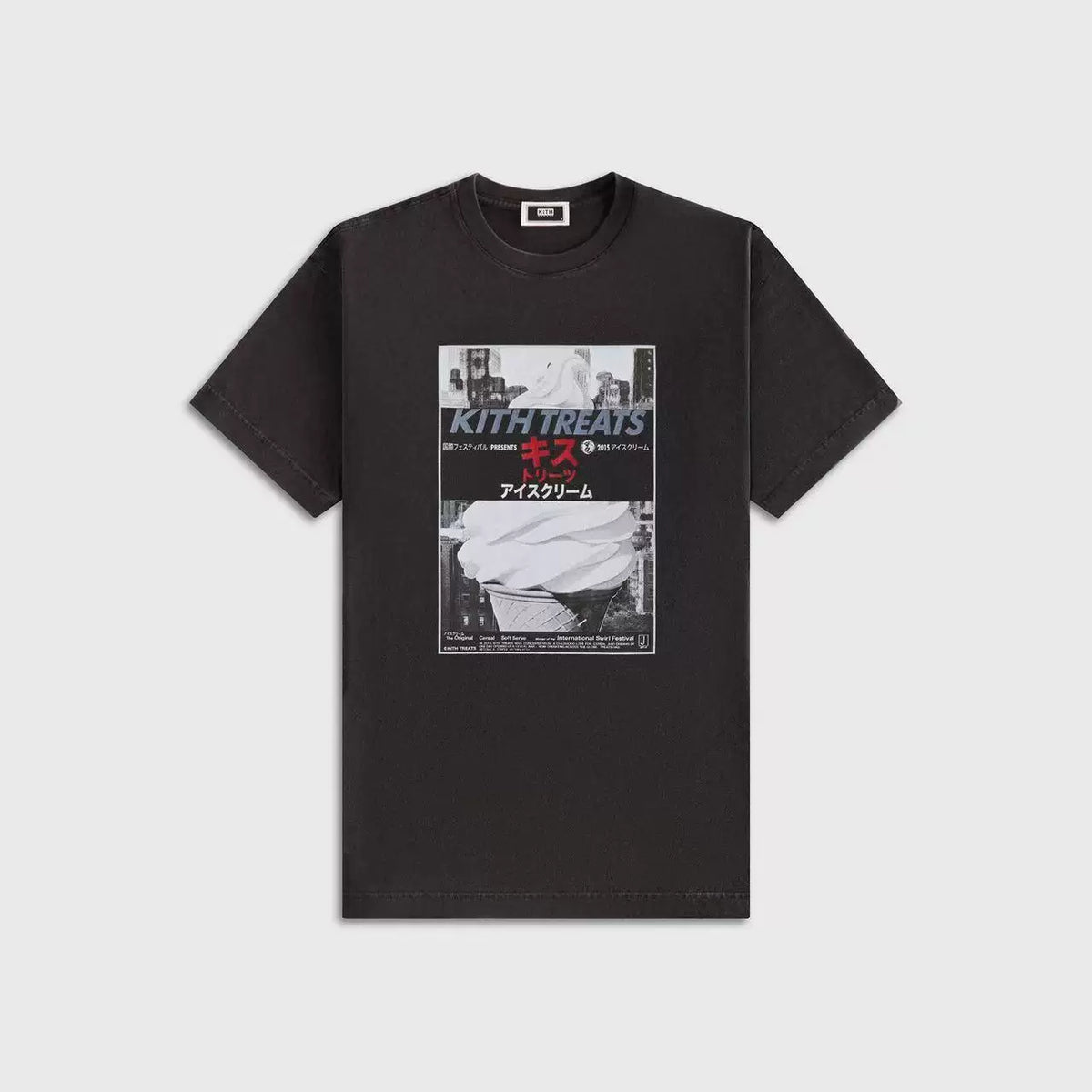 Kith Treats Black Japanese Kanji Ice Cream Poster Tee