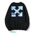 Off-White Black 3D Metallic Gradient Arrow Crewneck Sweatshirt