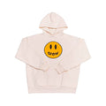 Drew House Smiley Face Pullover Hoodie, Cream